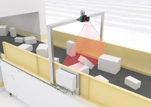 Sensor system monitors conveyor belt utilisation