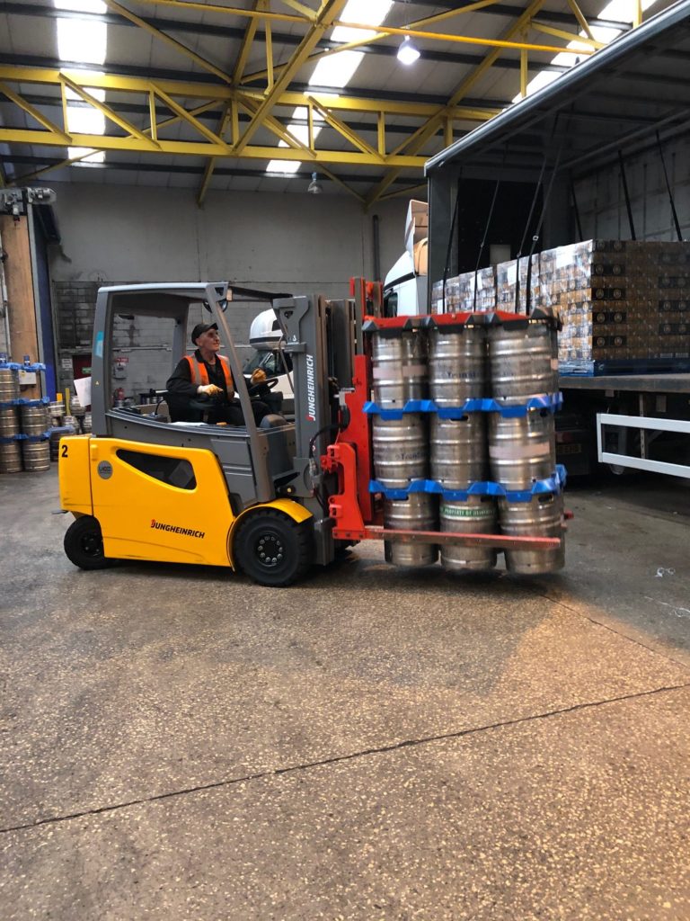 Keg Clamp Attachments for UK Brewer Forklift Fleet