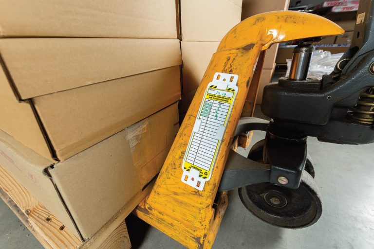 Better Equipment Safety Promised by New Pallet Truck Tag