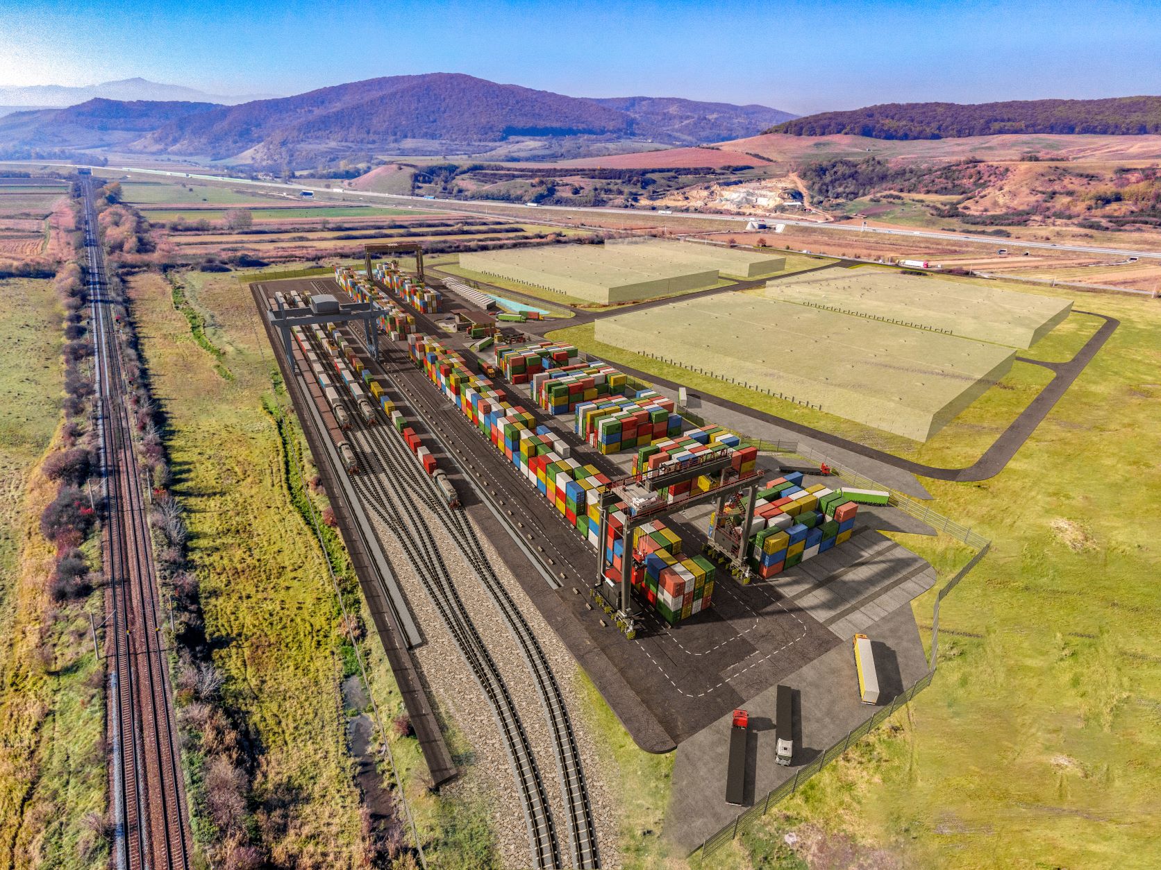 Romania terminal reaches construction milestone