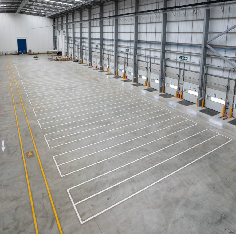 Line Marking and Floor Tags in new Healthcare DC