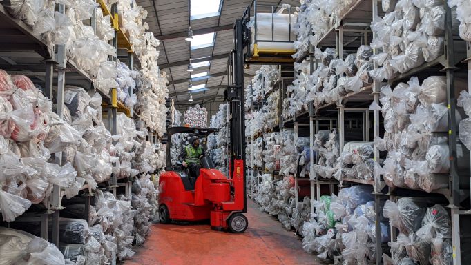 Fabric specialist invests in articulated forklifts