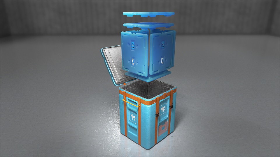 Pharma container available for demonstration