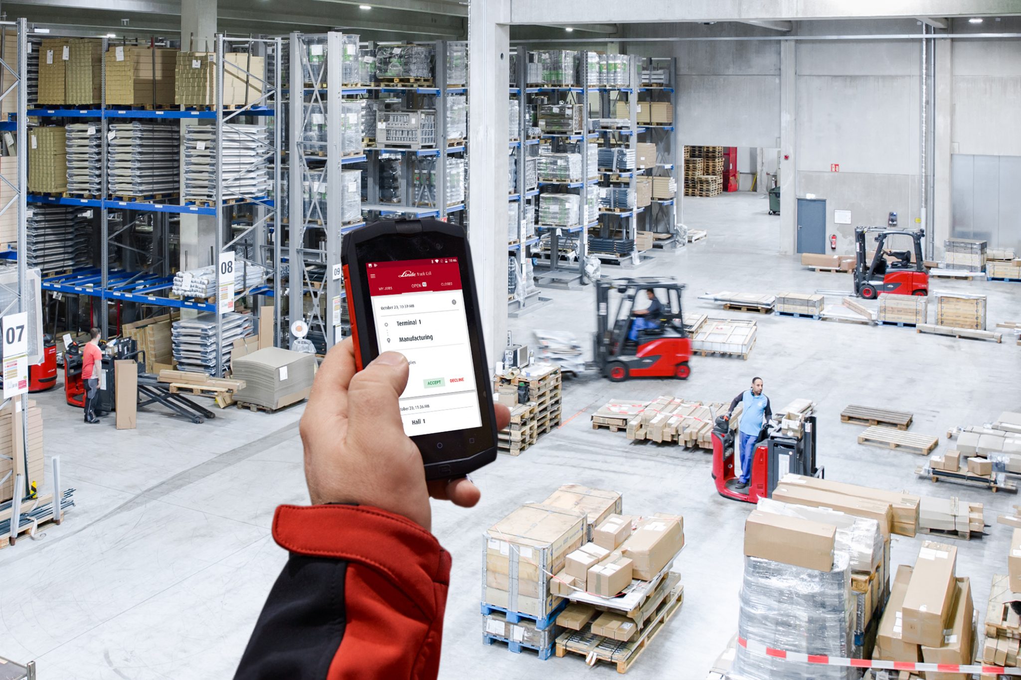 Linde App Enables Non-Contact Assignment of Transport Orders