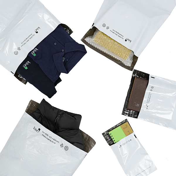 Returnable bags made from recycled material