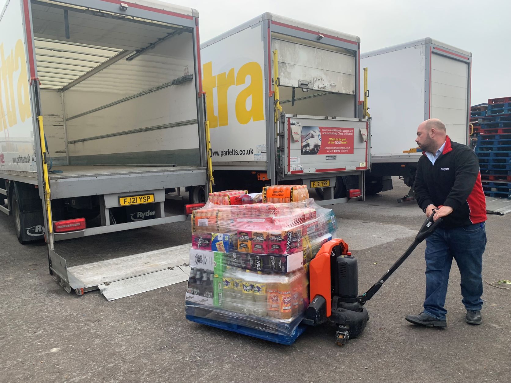 Powered pallet trucks make deliveries faster and safer